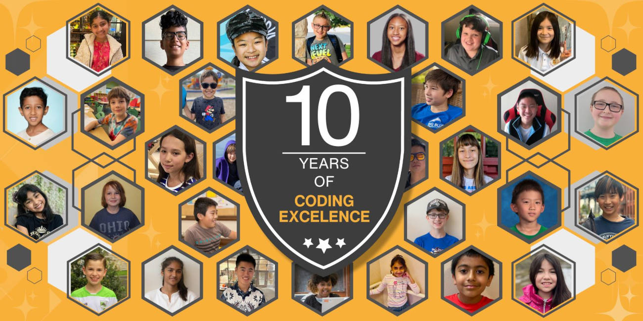 Superstar students in 10 years of Coding with Kids Academy