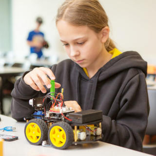Students working together